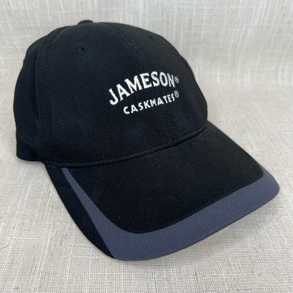 Jameson Caskmates Irish Whiskey Logo Black Baseball Cap Adjustable Sport Tek Hat - Picture 5 of 9